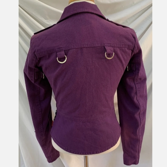 Tripp NYC purple denim Vintage 💜 New with tags jacket. Size m - Picture 3 of 9